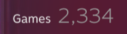 My Steam library of 2,334 games